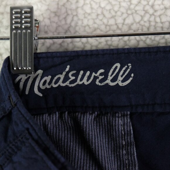 Madewell Pants Womens 32 Navy Blue Widelegger Lightweight Cotton Summer 29L - Picture 9 of 13